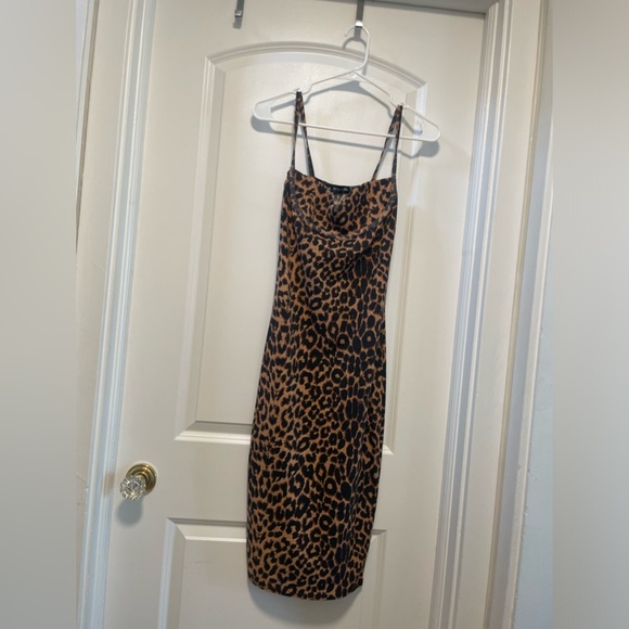 Y2k Sexy tight fit cheetah print dress - Picture 5 of 5